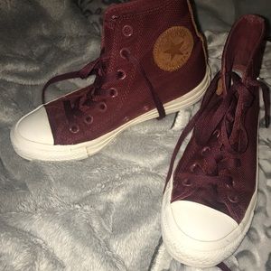 Burgundy converse all star *WAS SOLD*